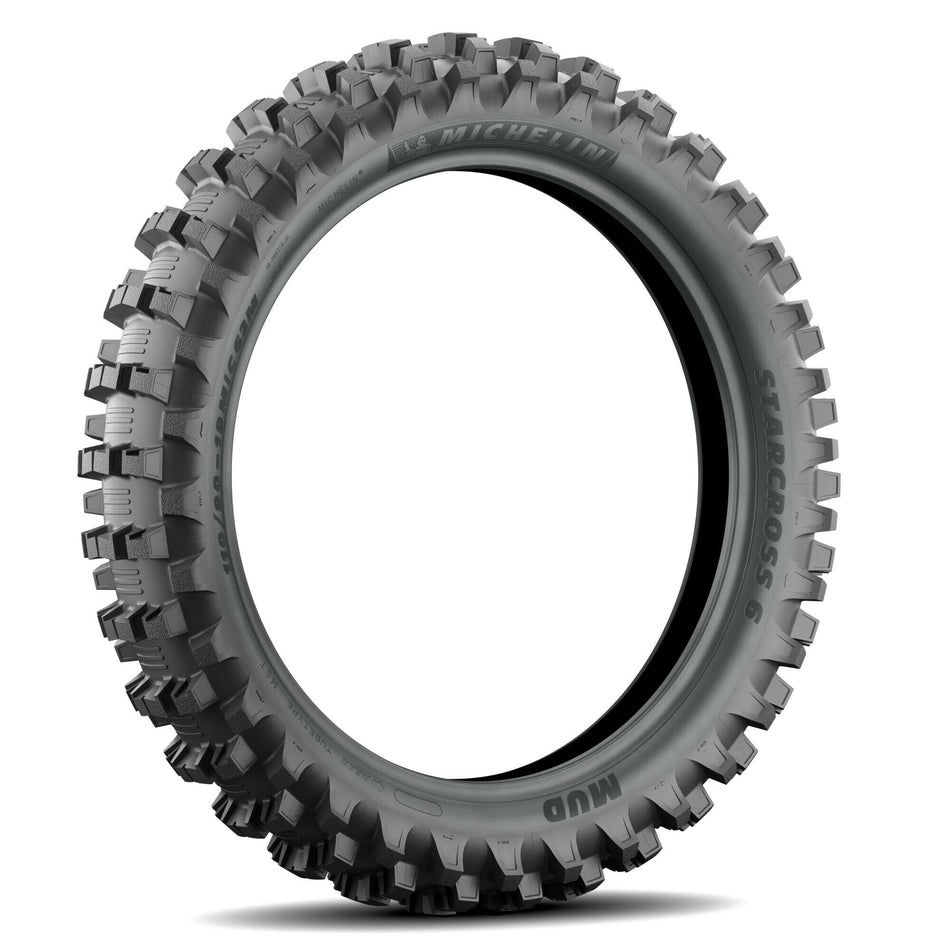 MICHELIN Tire Starcross 6 Mud Rear 100/90-19 57m Tt94372