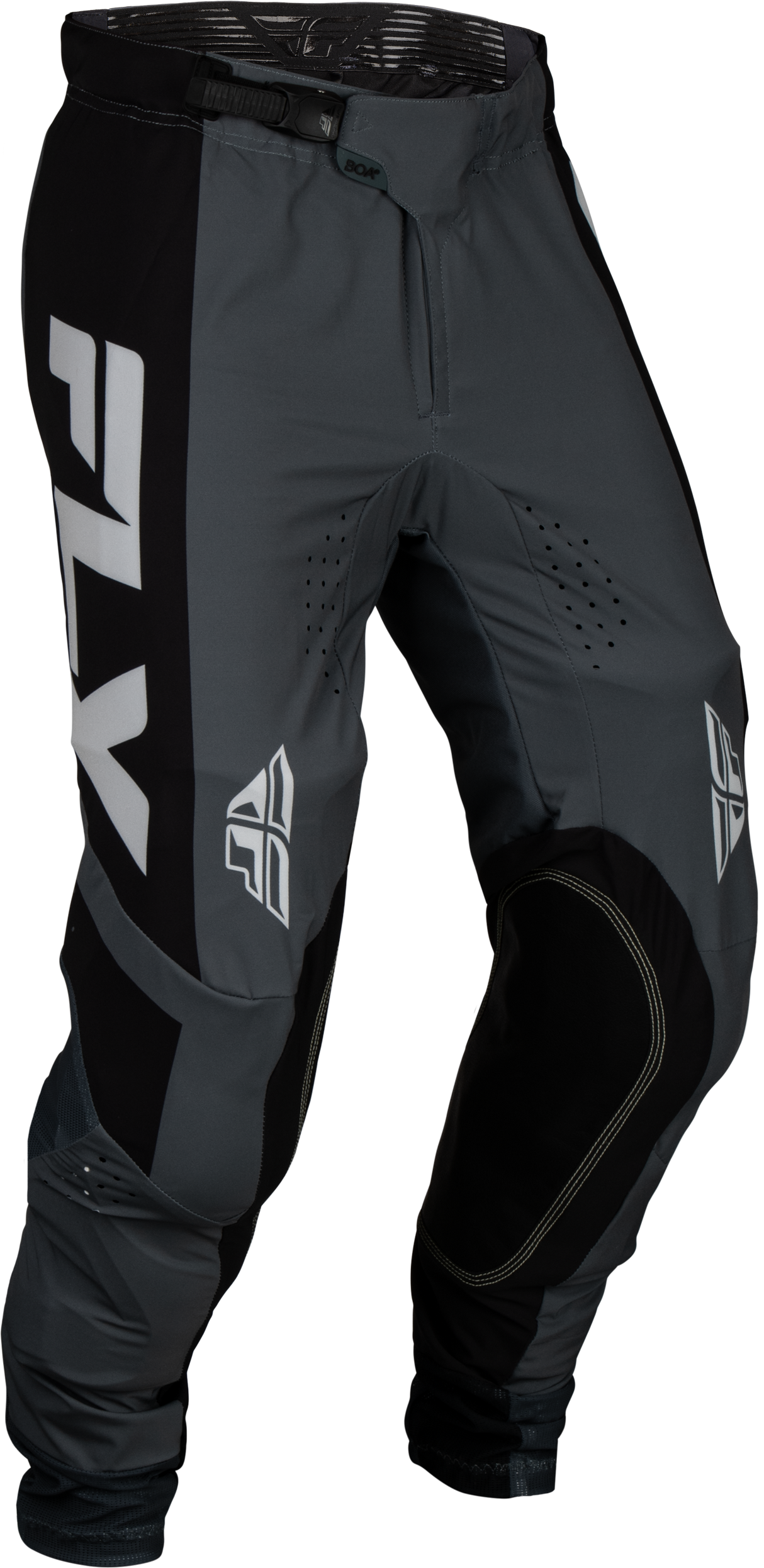 FLY RACING Youth Lite Pants Charcoal/Black Sz 26 377-73126