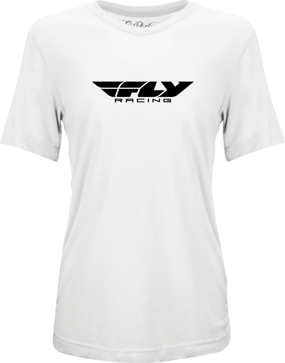 FLY RACING Women's Fly Origin Corporate Tee White Md 356-0506M