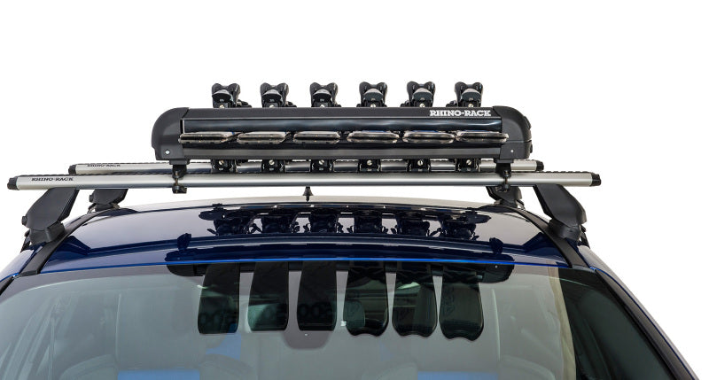 Rhino-Rack Universal Ski/Snowboard Carrier - Fits 6 Pairs of Skis or 4 Snowboards - Black 576