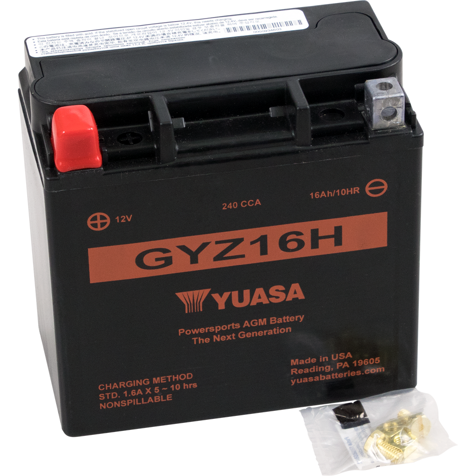 YUASA AGM Battery - GYZ16H YUAM716GH