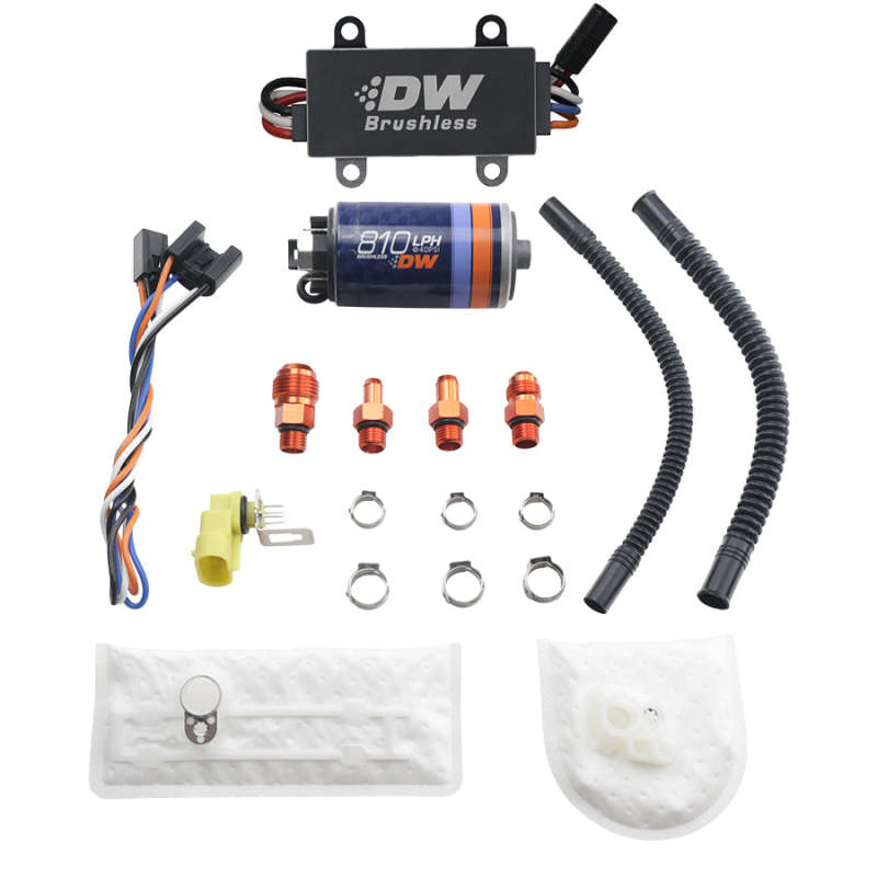 Deatschwerks DW810 Brushless 810lph In-Tank Brushless Fuel Pump w/ 9-1002 + Dual Speed Controller 9-811-C105-1002