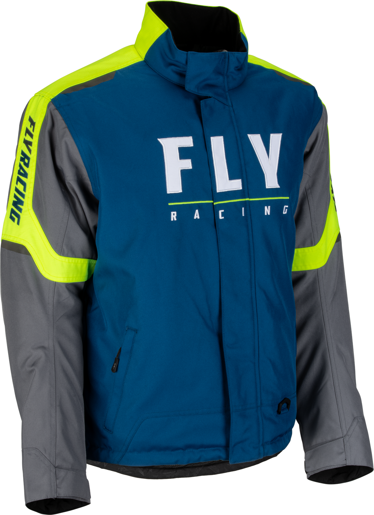 FLY RACING Outpost Jacket Blue/Hi-Vis Lg 470-4145L