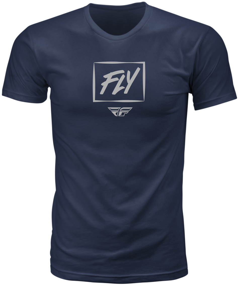 FLY RACING Fly Zoom Tee Navy Md 352-0141M