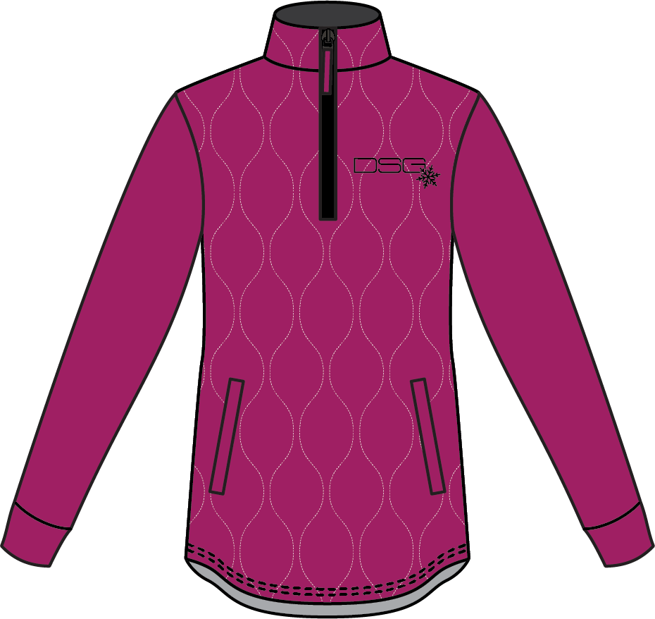 DSG Cassandra Technical Sweater Berry/Black Sm 52324