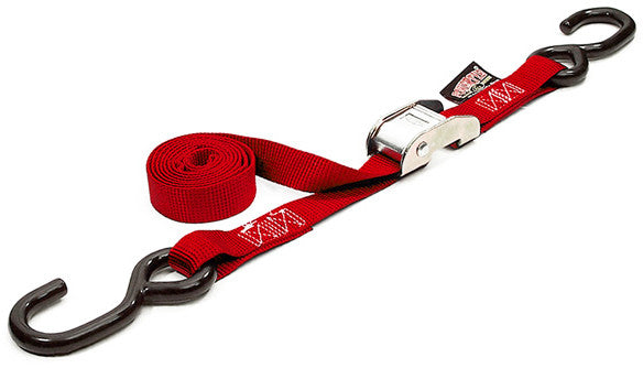 POWERTYE Tie-Down Cam S-Hook 1"X12' Red Each 22121LOGO EACH