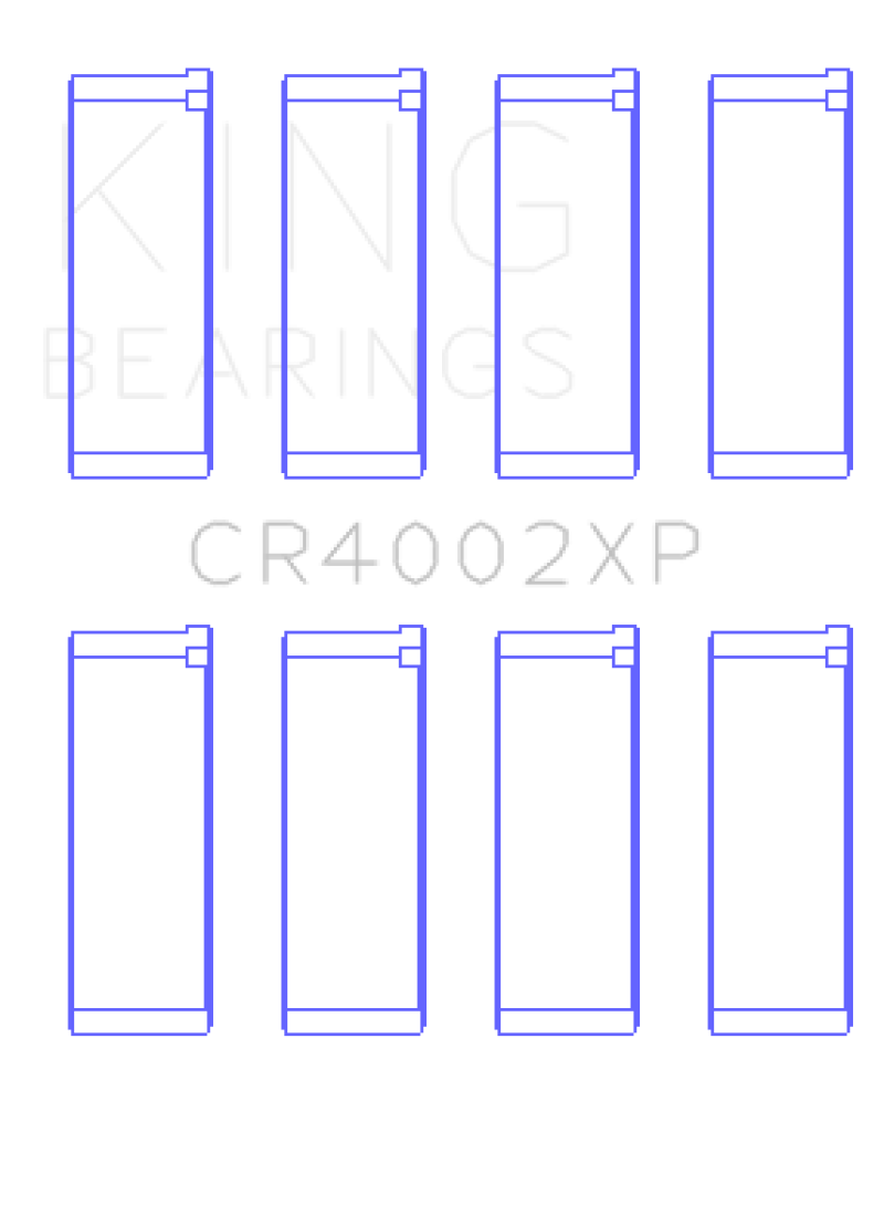 King Mazda B6/B6-T/ZM/B3/B5 (Size .026) Connecting Rod Bearings (Set of 4)