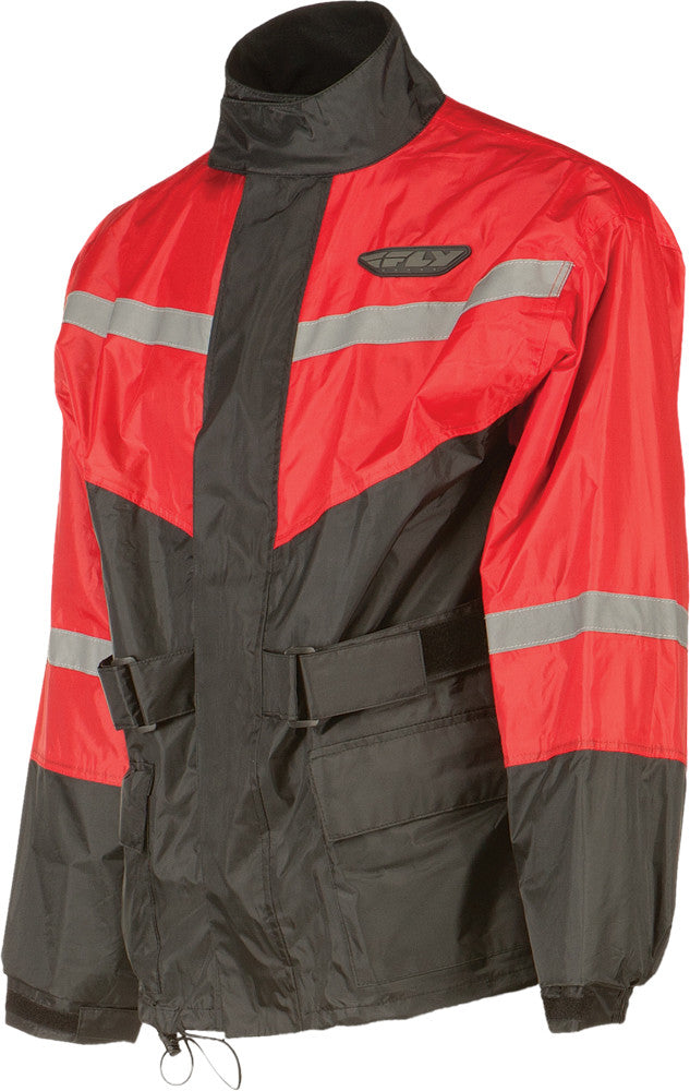 FLY RACING 2-Piece Rain Suit Black/Red Xl #6016 478-8011~5