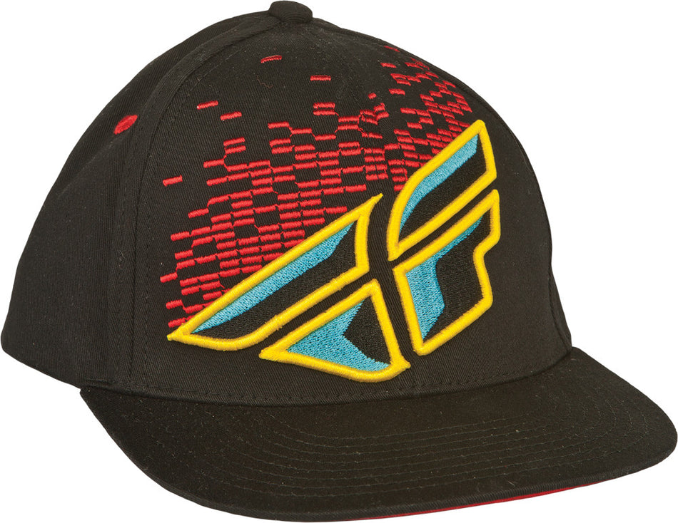 FLY RACING Dubstep Hat Black/Red/Yellow Youth 351-0310Y
