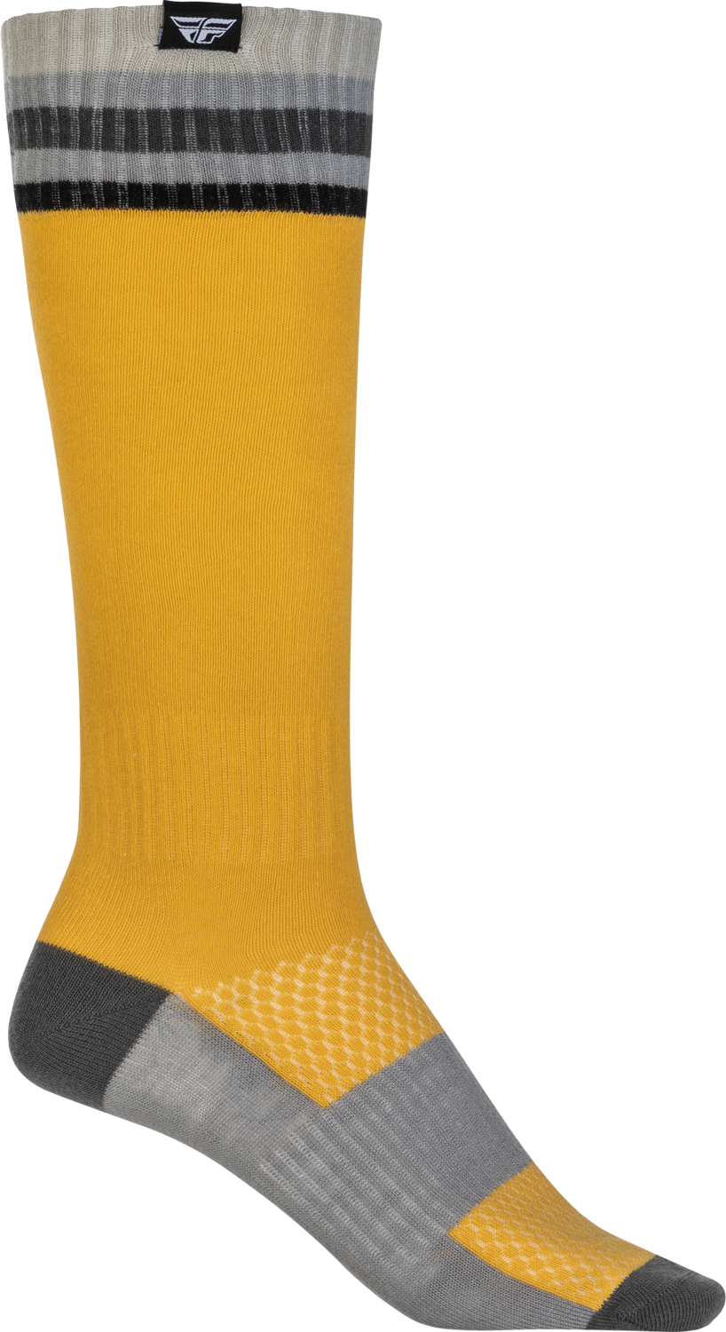 FLY RACING Mx Socks Thin Yellow Lg/Xl 350-0542L