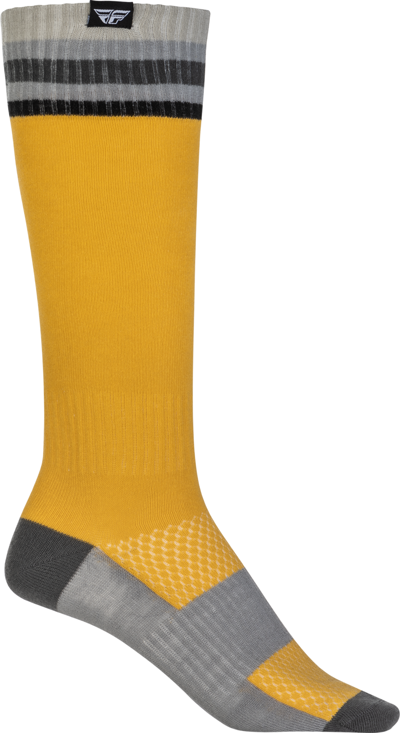 FLY RACING Youth Mx Socks Thin Yellow 350-0542Y