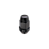 McGard Hex Lug Nut (Cone Seat Bulge Style) M14X1.5 / 22mm Hex / 1.635in. Length (4-Pack) - Black 64074