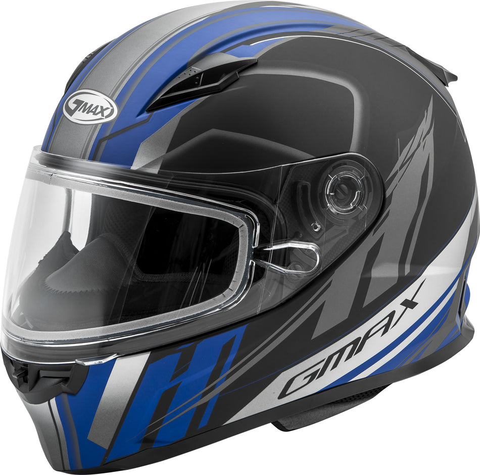 GMAX Youth Gm49y Rogue Snow Helmet Matte Black/Blue Ys G24910040