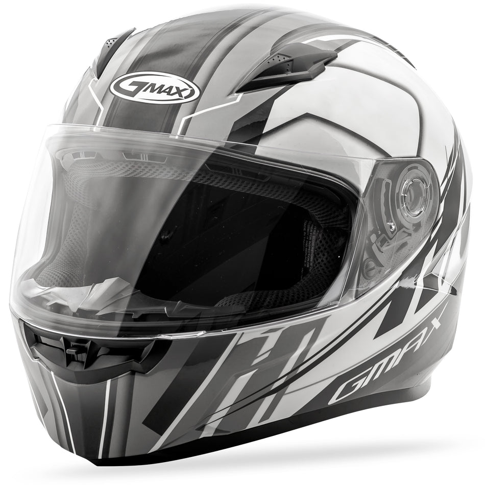 GMAX Ff-49 Full-Face Rogue Helmet White/Black Md G7493245 TC-5
