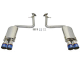 aFe Takeda 16-17 Lexus RC 200T 2.0L (t) 2in. SS Axle-Back Exhaust System w/Polished Blue Tips 49-36037-L