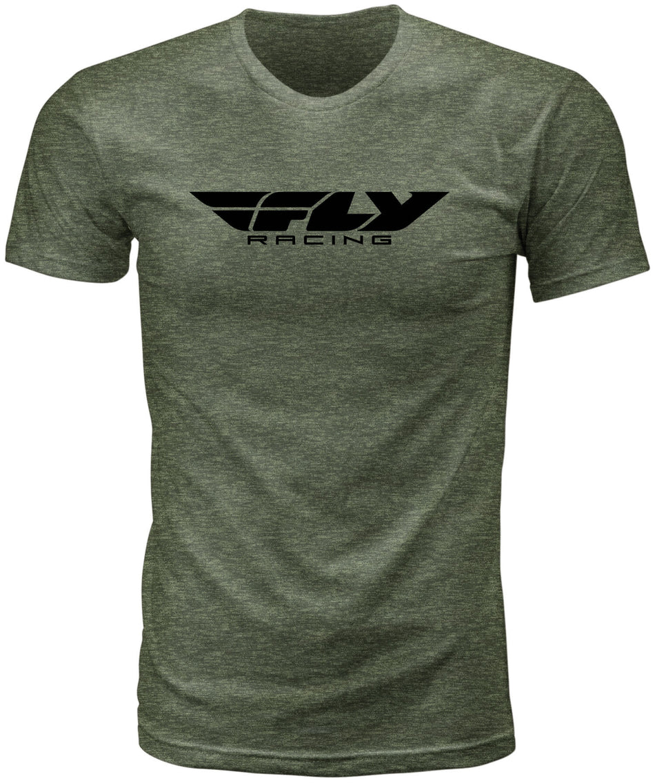 FLY RACING Fly Corporate Tee Moss Heather Sm 352-1940S