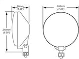 Hella 700FF H3 12V/55W Halogen Driving Lamp Kit LA010032801