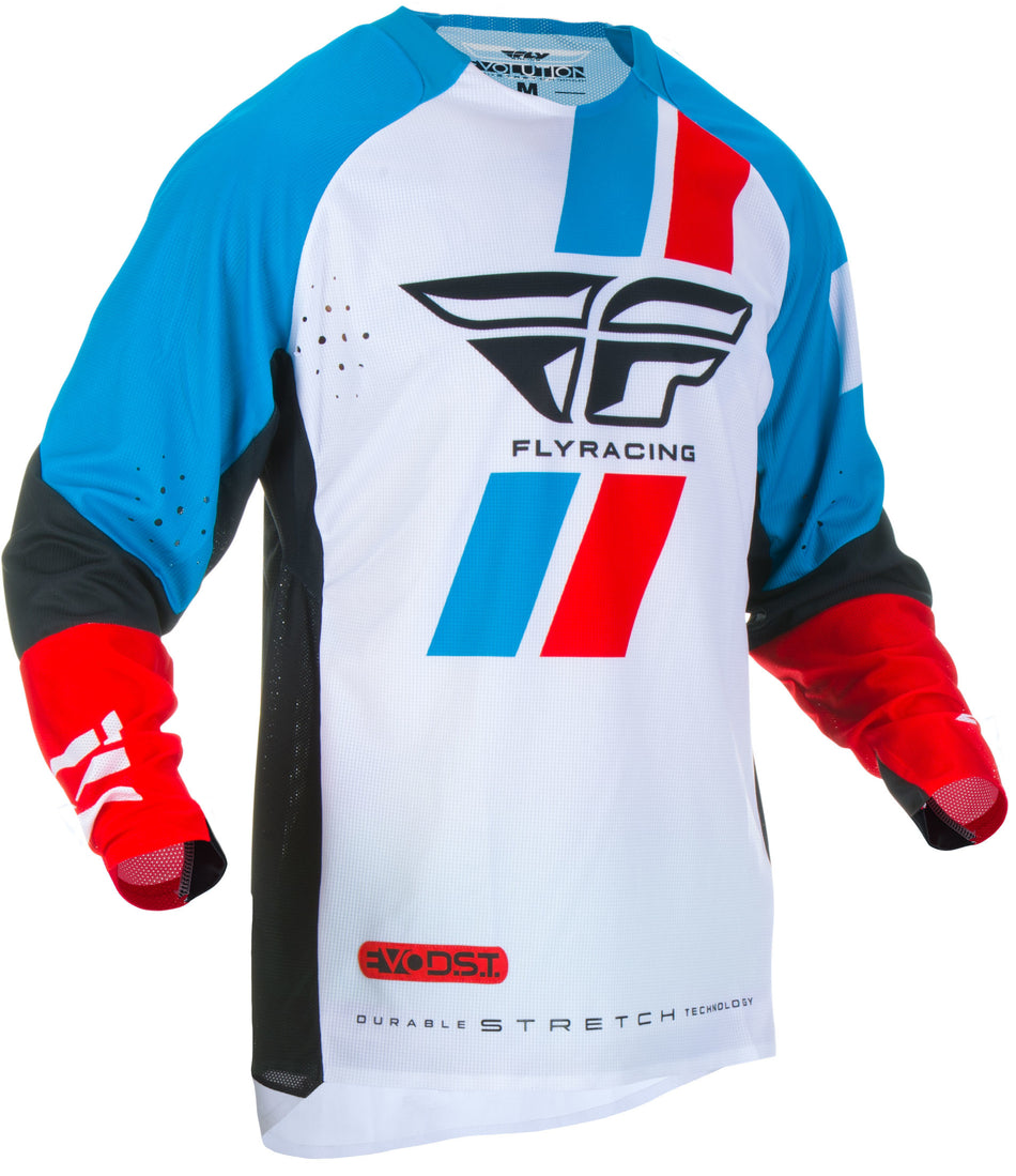FLY RACING Evolution Dst Jersey Red/Blue/Black Yx 372-222YX