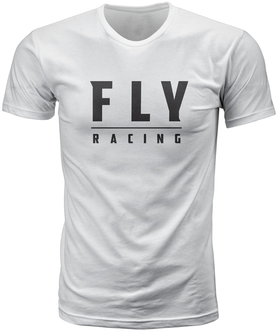 FLY RACING Fly Logo Tee White 2x 352-12452X