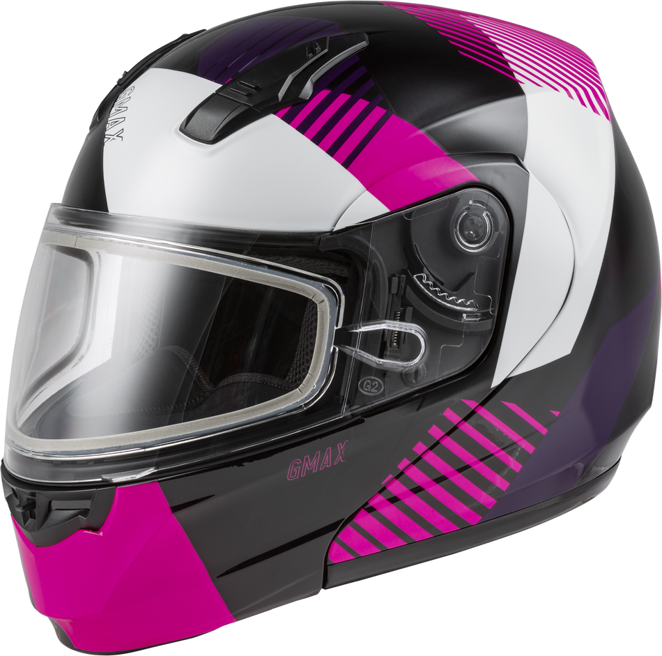 GMAX Md-04s Modular Reserve Snow Helmet Black/Pink/White Sm M2043174