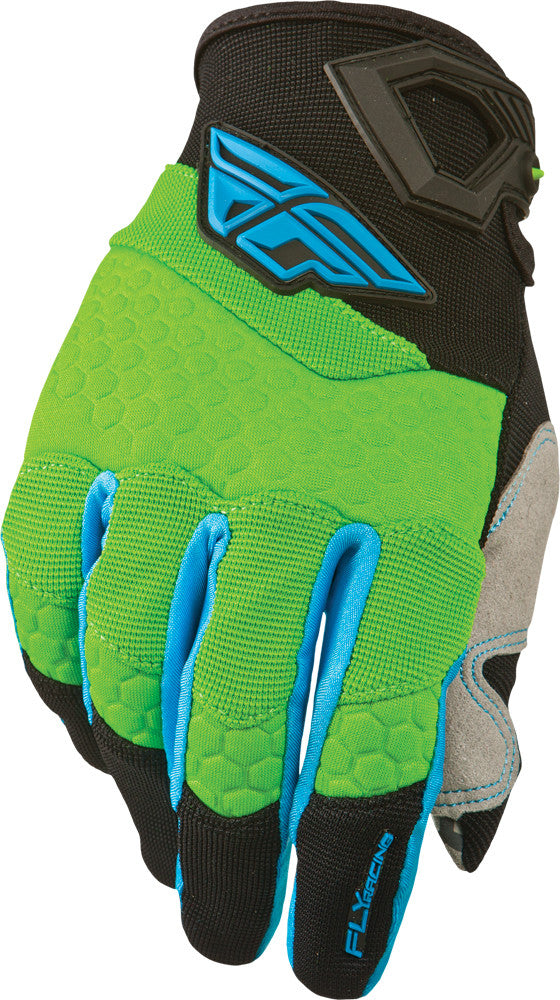 FLY RACING F-16 Gloves Green/Black Sz 8 367-91508