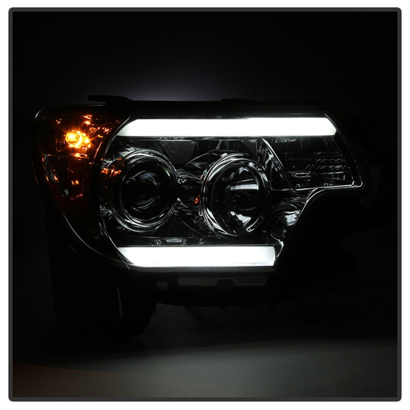 Spyder Toyota Tacoma 12-16 Projector Headlights Light Bar DRL Smoke PRO-YD-TT12-LBDRL-SM 5081728