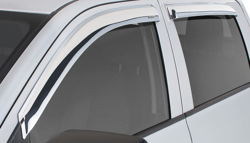 Stampede 2001-2003 Ford F-150 Crew Cab Pickup Tape-Onz Sidewind Deflector 4pc - Chrome 6142-8