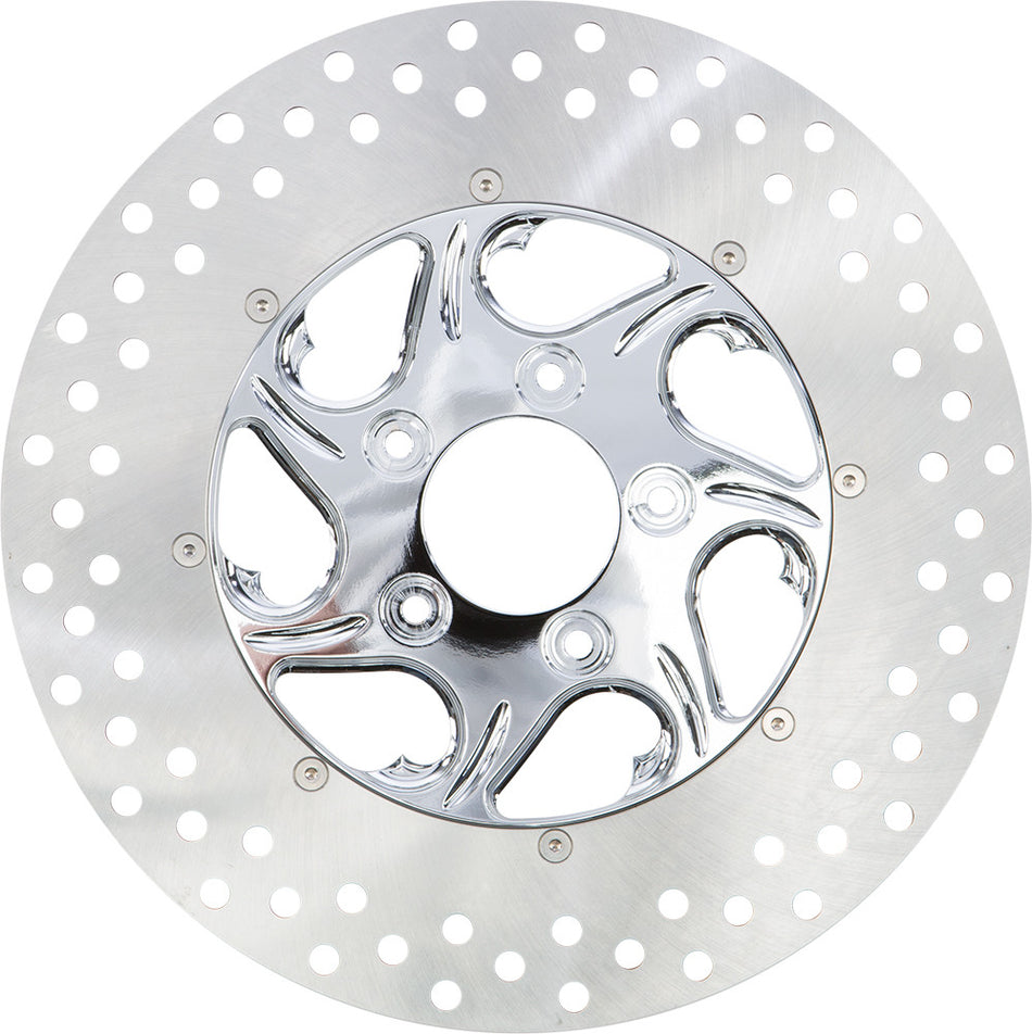 HARDDRIVE 2pc Rear Right Flow Disc Chrome 11.5" F2120CRR115-2P