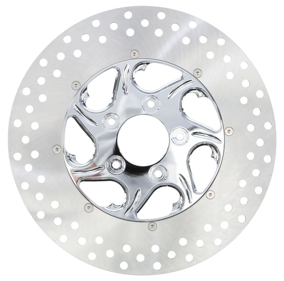 HARDDRIVE 2pc Rear Right Flow Disc Chrome 11.8" F2120CRR118-2P