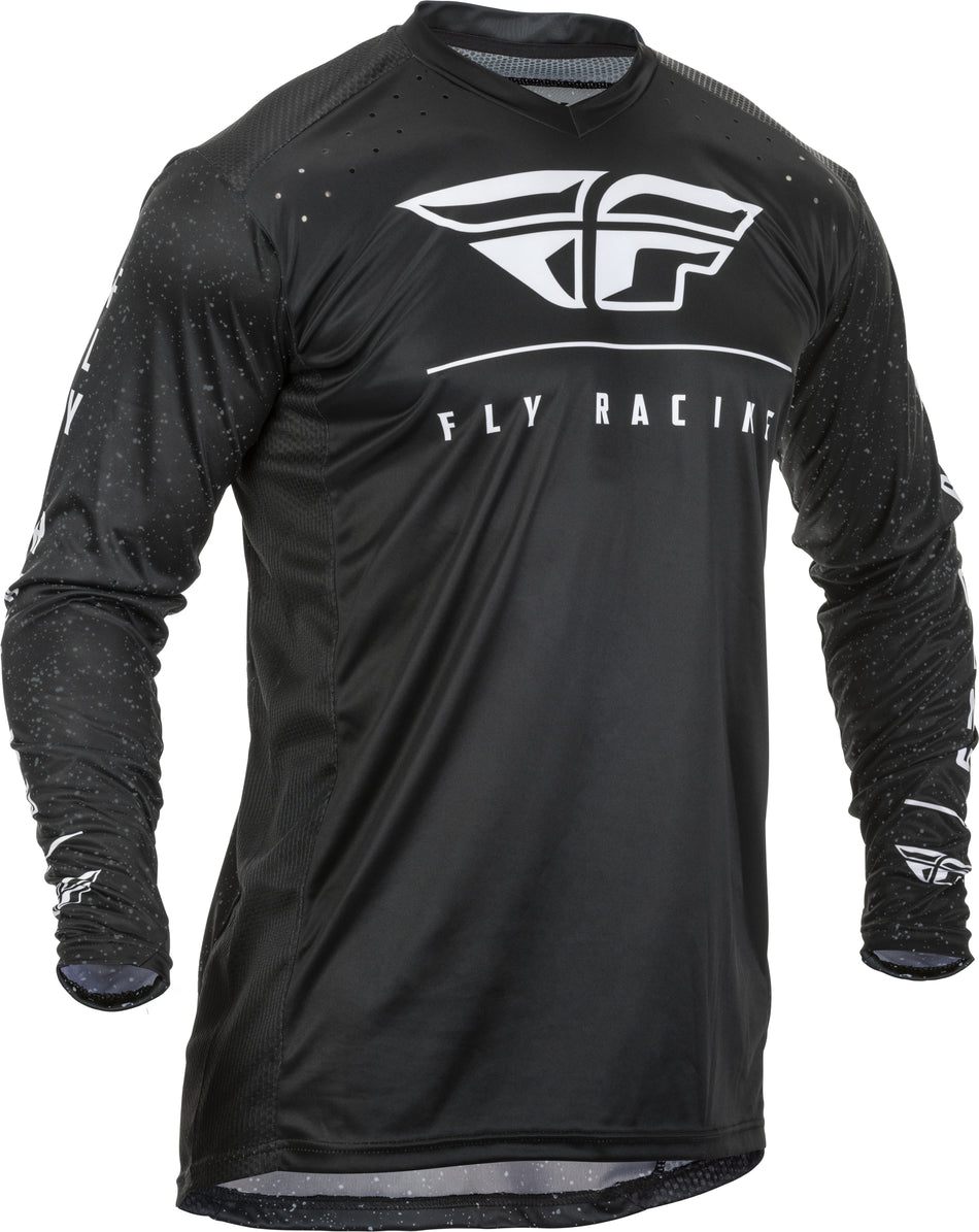 FLY RACING Lite Jersey Black/White Md 373-721M