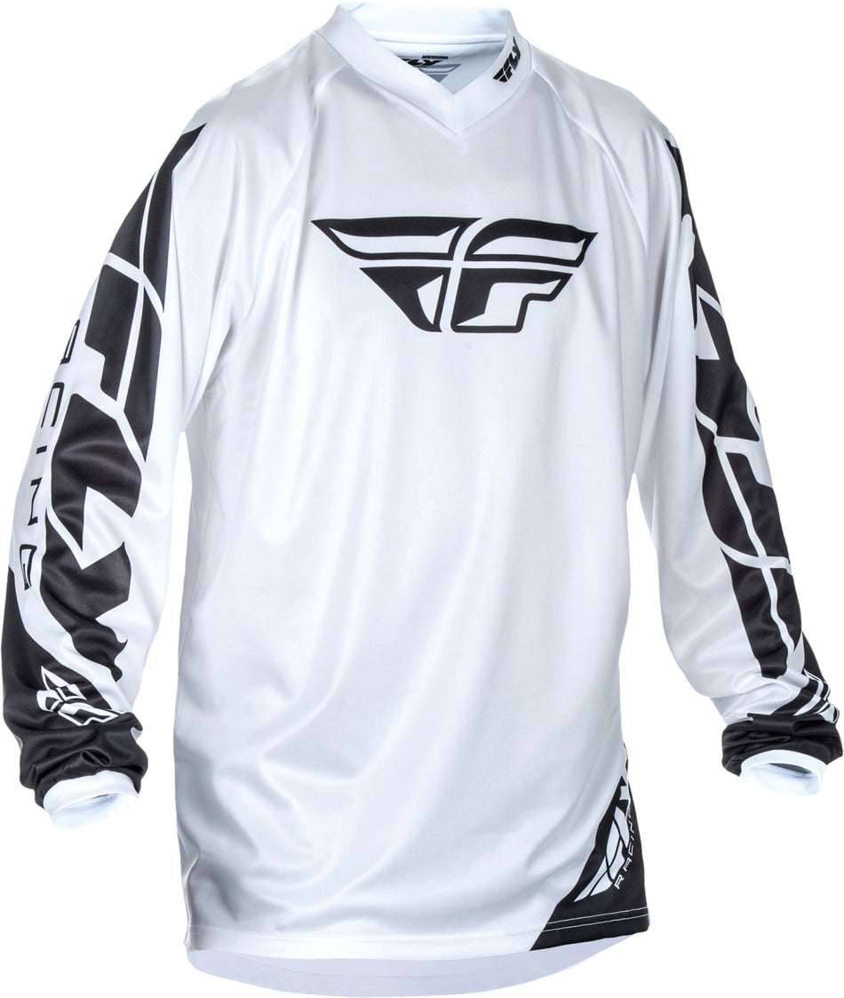FLY RACING Universal Jersey White Yx 370-994YX