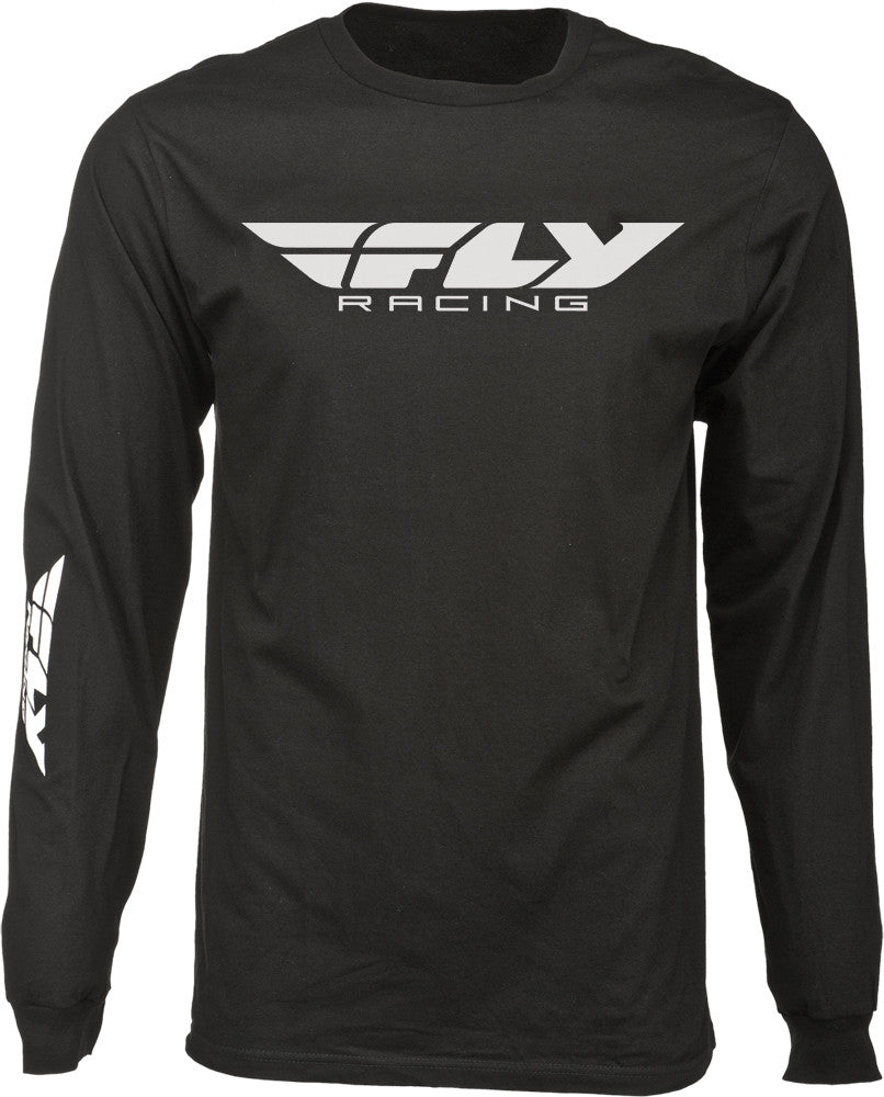 FLY RACING Fly Corporate Long Sleeve Tee Black Md 352-4140M
