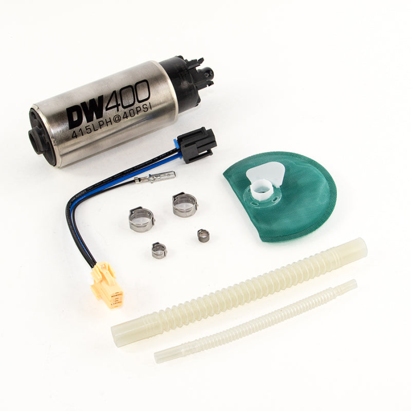 DeatschWerks 415LPH DW400 Fuel Pump w/9-1047 Install Kit 15-17 Ford Mustang V6/GT w/ 1/8in Venturi 9-403-1047