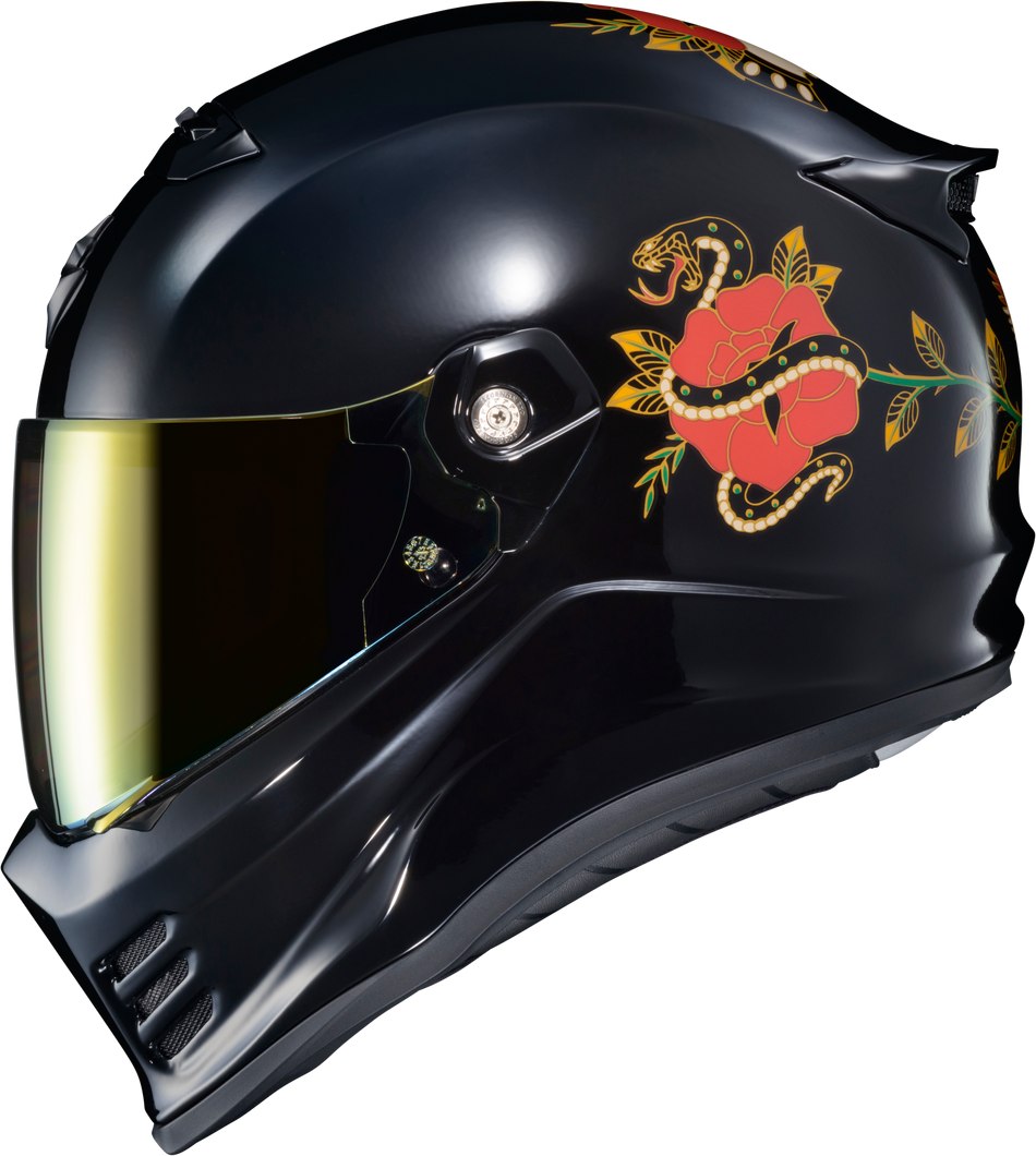 SCORPION EXO Covert Fx Full Face Helmet The Litas Gloss Black Xl CFX-1006