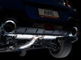 AWE Subaru BRZ/ Toyota GR86/ Toyota 86 Touring Edition Cat-Back Exhaust- Chrome Silver Tips 3015-32486