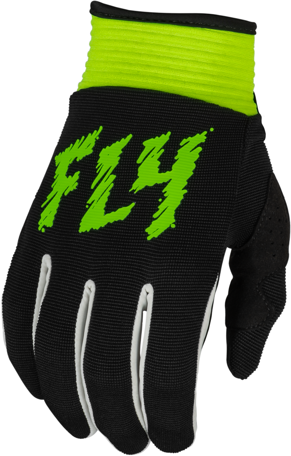 FLY RACING Youth F-16 Gloves Black/Neon Green Ym 377-214YM