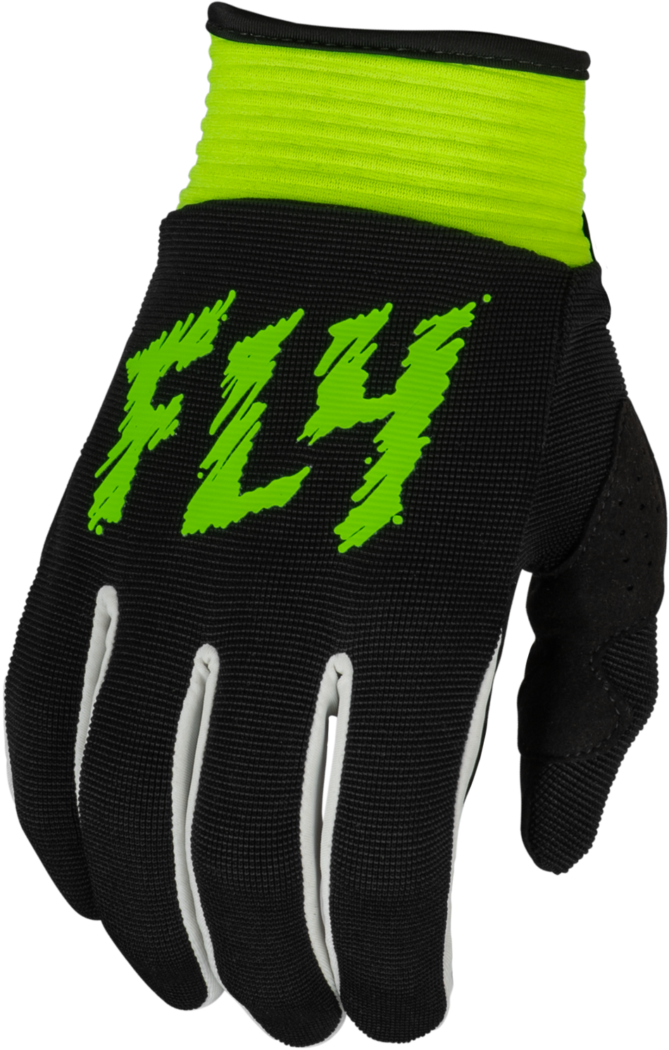 FLY RACING Youth F-16 Gloves Black/Neon Green Yxs 377-214YXS