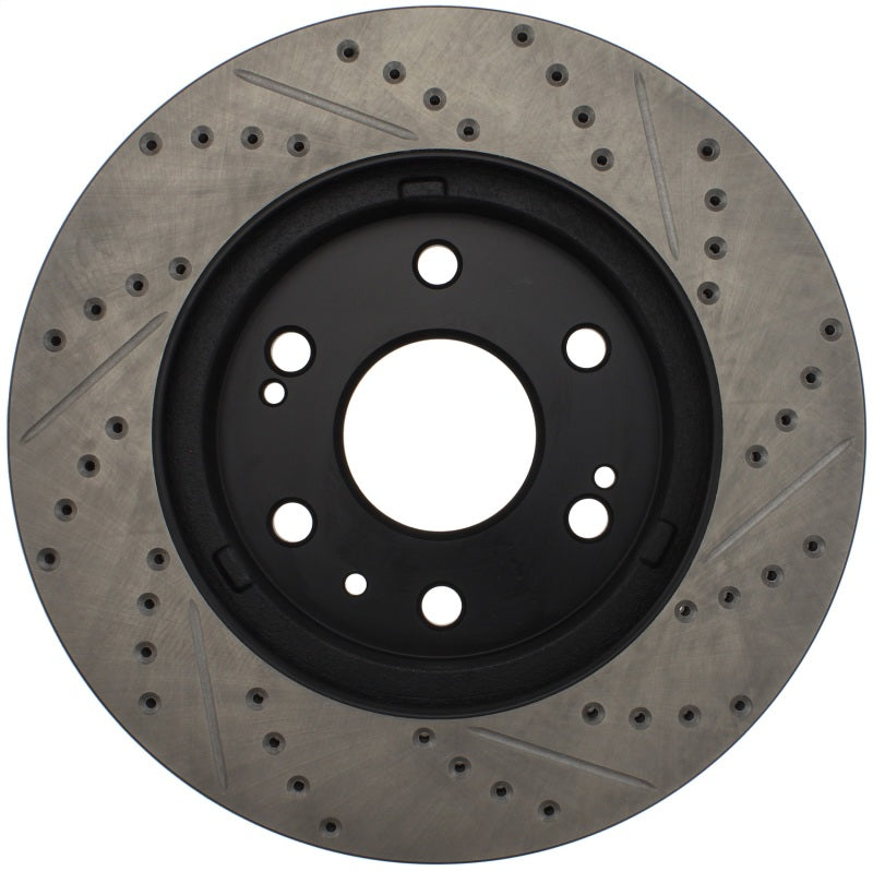 StopTech 05-10 GMC Sierra 1500 (w Rear Drum) / 07-09 GMC Yukon Front Right Slotted & Drilled Rotor 127.66057R