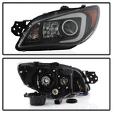 Spyder Subaru WRX 06-07 Projector Headlights - HID Model Only - Black PRO-YD-SWRX06-HID-LBDRL-BK 5083913