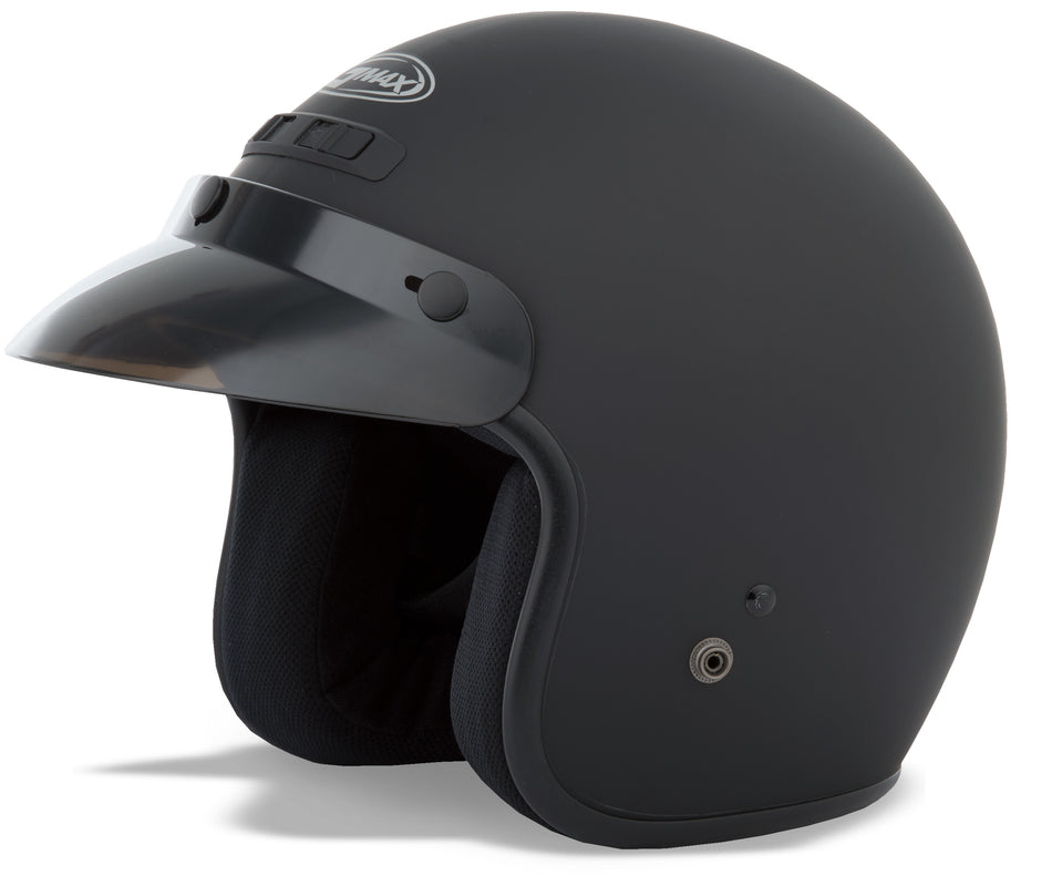 GMAX Gm-2 Open-Face Helmet Matte Black Lg G102076