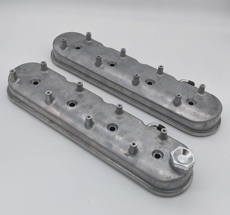 Granatelli 96-22 GM LS Tall Valve Cover w/Integral Angled Coil Mounts - Cast Finish 640360