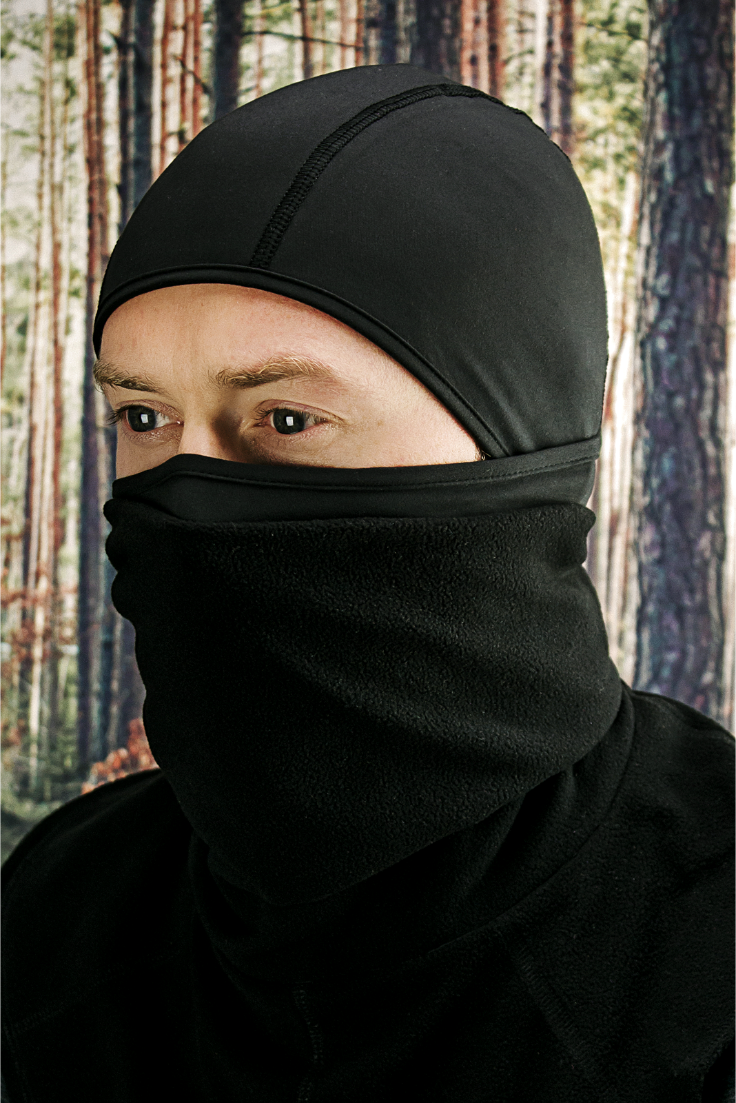 ZAN HEADGEAR Convertible Balaclava - Windproof - Black WB4W114