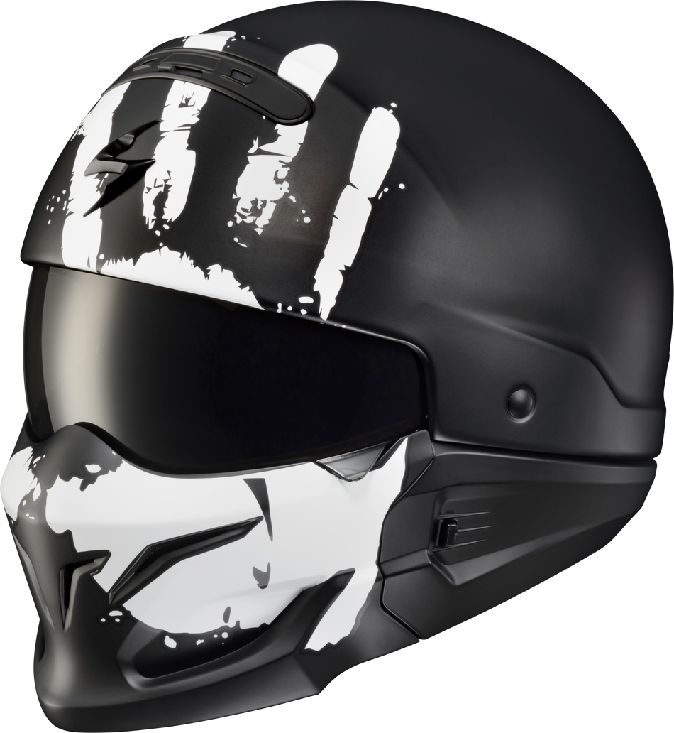 SCORPION EXO Covert Open-Face Helmet Uruk Matte White 2x COV-1507