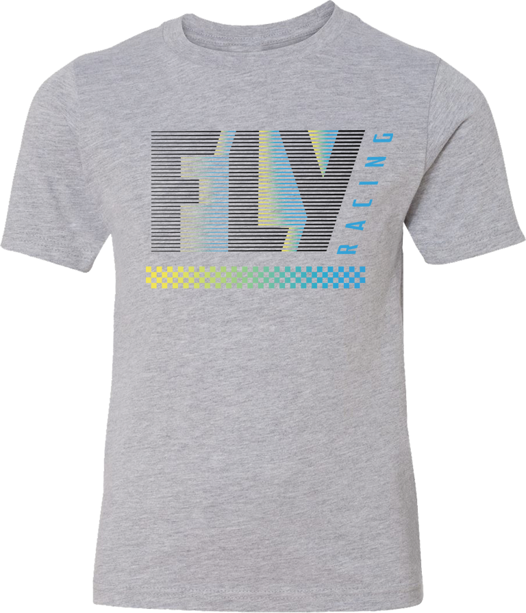 FLY RACING Youth Fly Flex Tee Light Grey Ym 352-0436YM