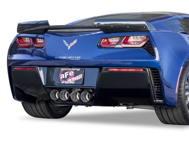 aFe MACHForce XP 3in-2 1/2in Axle Back 304SS Exhaust w/ Polished Tips 15-17 Chevy Corvette Z06
