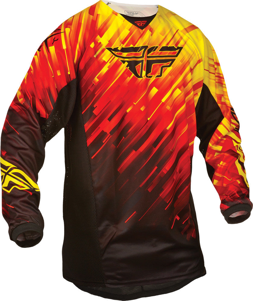 FLY RACING Kinetic Glitch Jersey Red/Black/Yellow S 368-422S
