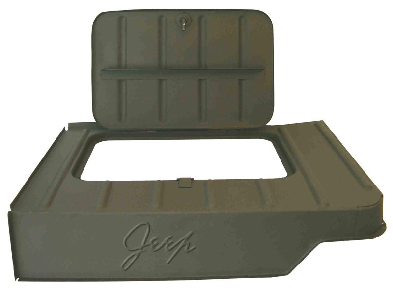 Omix Tool Compartment with Script 46-75 Willys & Models DMC-3227K