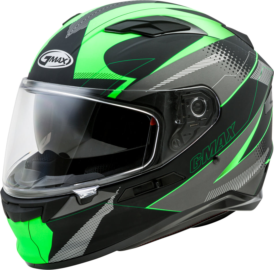 GMAX Ff-98 Full-Face Apex Helmet Matte Black/Neon Green Xs G1981673-ECE