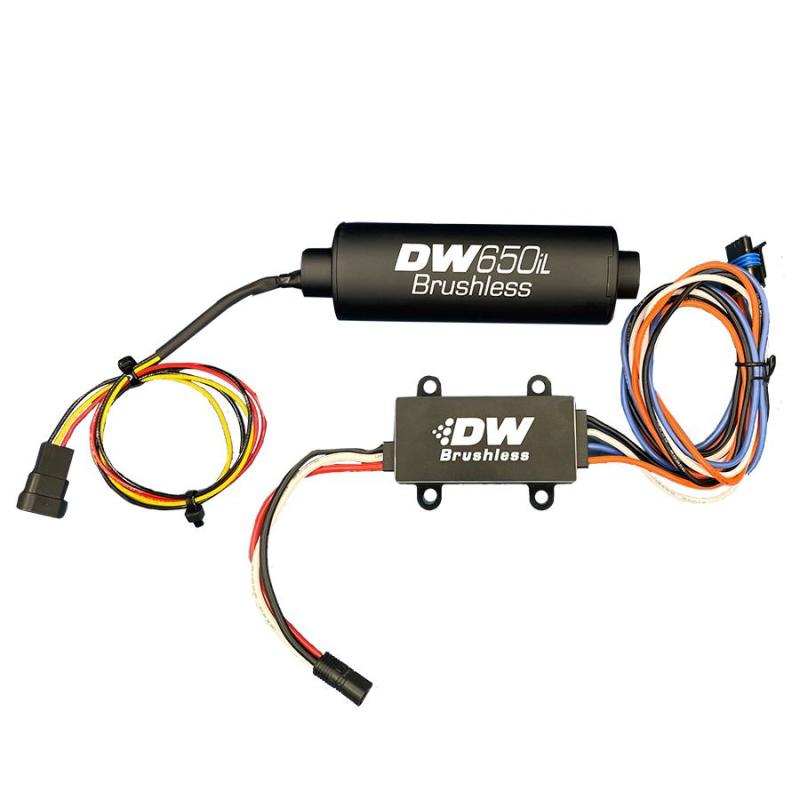 DeatschWerks DW650iL Series 650LPH In-Line External Fuel Pump w/ PWM Controller 9-650-C103