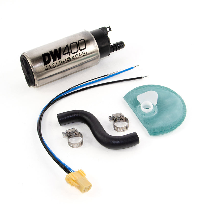 DeatschWerks 415LPH DW400 In-Tank Fuel Pump w/ 9-1044 Install Kit 85-97 Ford Mustang Cobra 9-401-1044